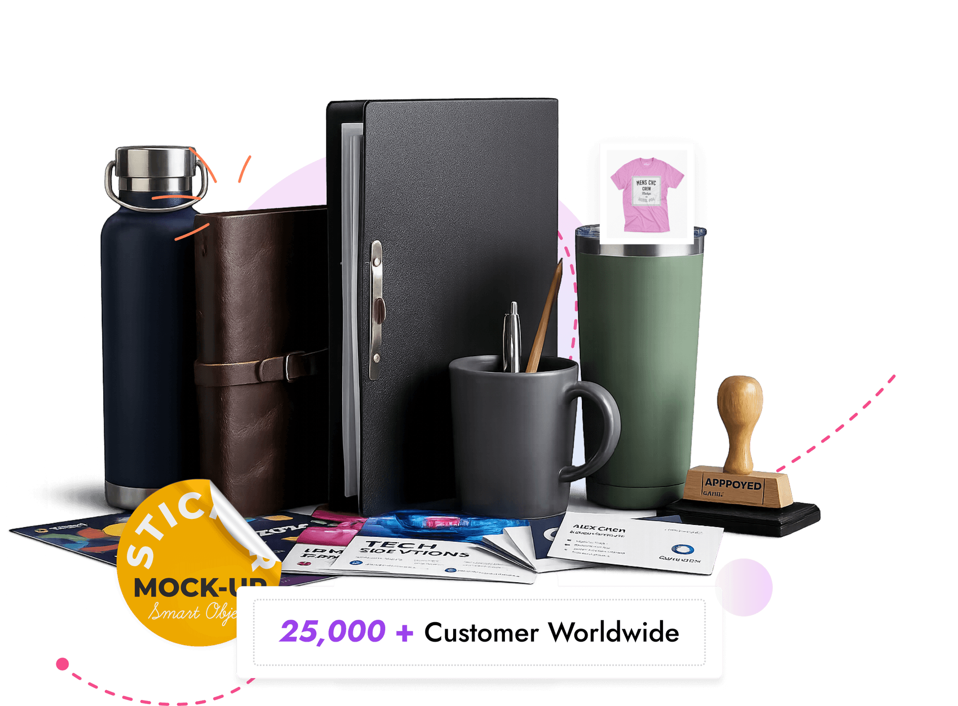 Customer worldwide illustration